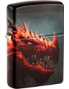 Zapalovač Zippo s hlavou pohádkového draka. Zippo je kovový benzínový zapalovač s doživotní zárukou a více než 80letou tradicí. Tyto kvalitní zapalovače se vyrábějí výhradně v USA.