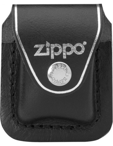 Kožené pouzdro Zippo se sponou – černé