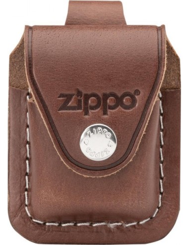 Kožené pouzdro Zippo s poutkem – hnědé