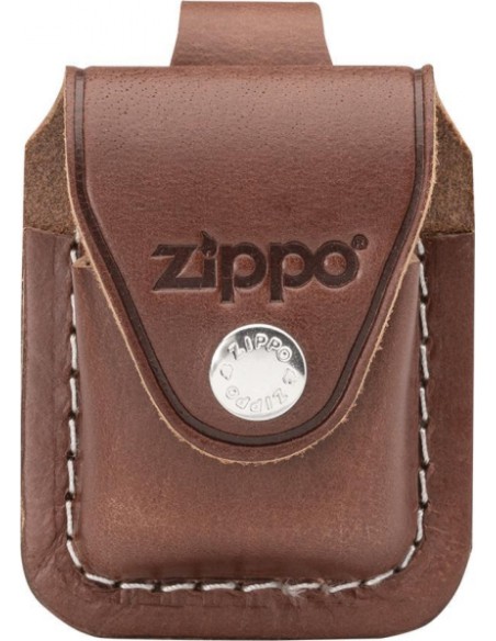 Kožené pouzdro Zippo s poutkem – hnědé