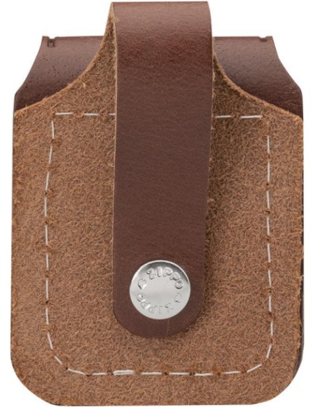 Zippo Leather Case with Belt Loop – Brown