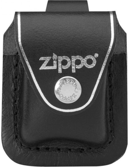 Kožené pouzdro Zippo s poutkem – černé