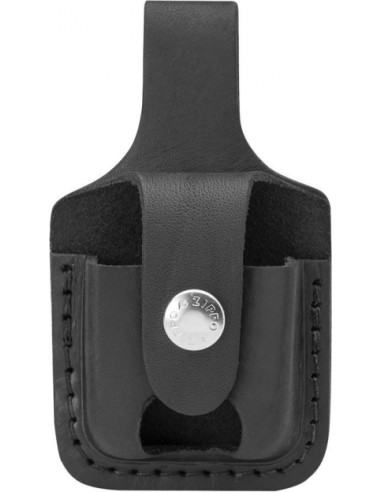 Zippo leather case with cutout