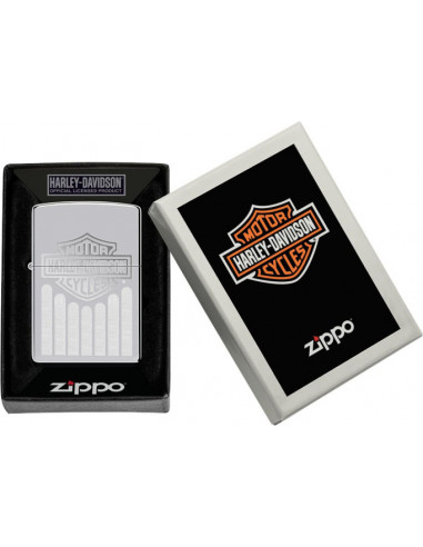 Zippo Harley Davidson Chrome Pruhy
