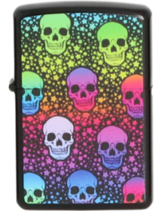 Colorful Skulls Gasoline Lighter