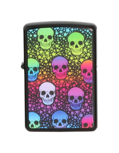 Colorful Skulls Gasoline Lighter