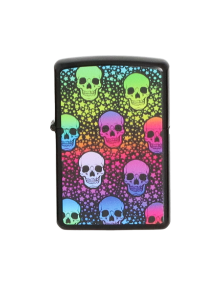 Colorful Skulls Gasoline Lighter