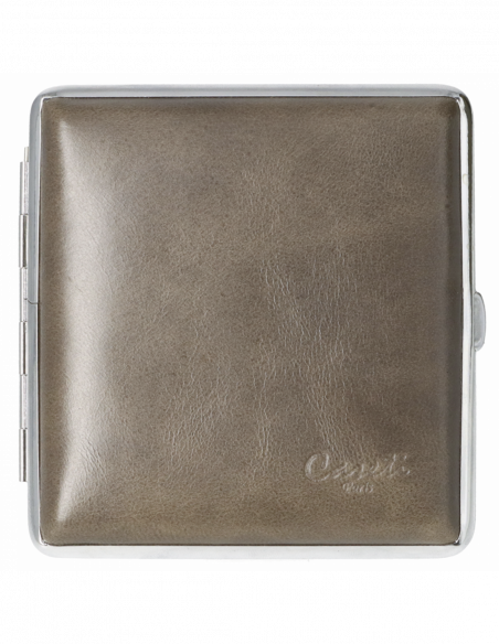 Caseti kožená tabatierka / 20ks - sivá