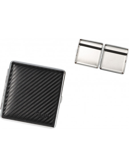 Caseti Leather Cigarette Case / 20 Cigarettes – Carbon