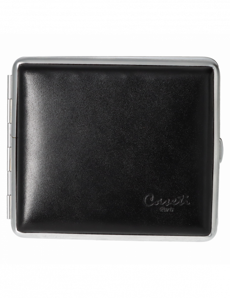 Caseti kožená tabatierka / 18ks - čierna