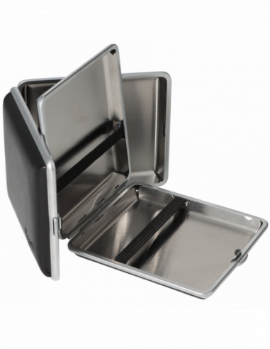 Caseti kožená tabatierka / 18ks - čierna