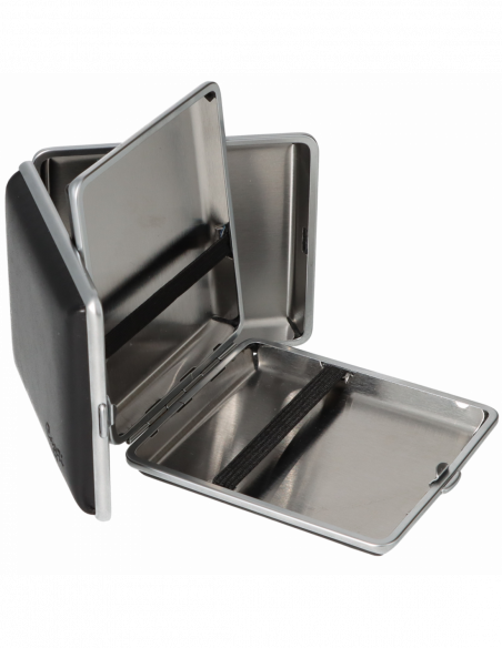 Caseti kožená tabatierka / 18ks - čierna