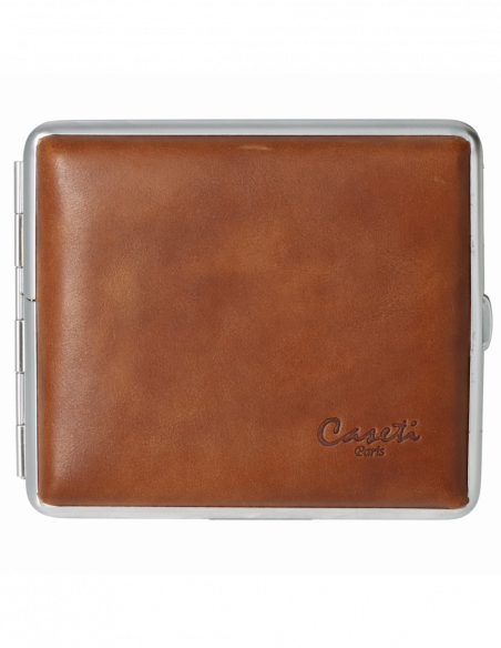 Caseti Leather Cigarette Case / 18 pcs – Brown