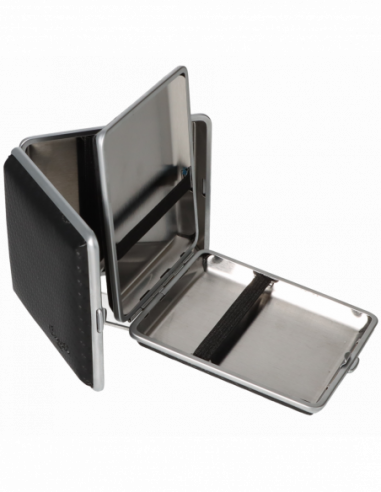 Caseti Leather Cigarette Case / 18 pcs - Carbon