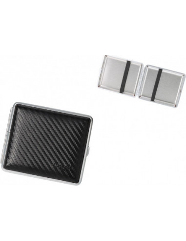 Caseti Leather Cigarette Case / 18 pcs - Carbon