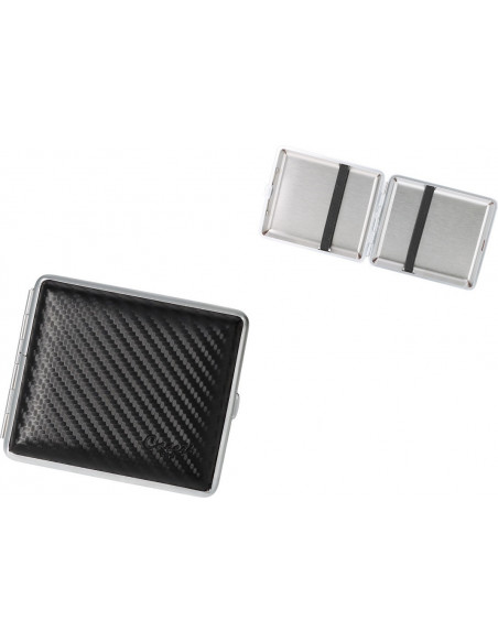 Caseti Leather Cigarette Case / 18 pcs - Carbon