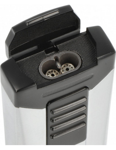 Cigarový zapaľovač Racer - strieborná