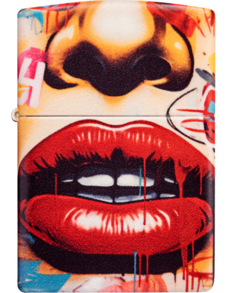 Zippo Street Art Lips