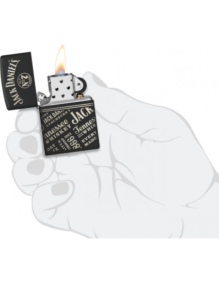 Zippo Jack Daniels – slogany na spodní straně