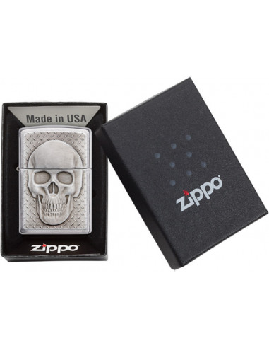 Zippo Skull with Brain Surprise