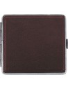 Cigarette case that holds 20 regular cigarettes or 24 slim cigarettes.
