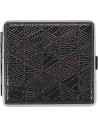 Cigarette case that holds 20 regular cigarettes or 24 slim cigarettes.