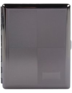 Tiles Engrave 100s Cigarette Case – Black