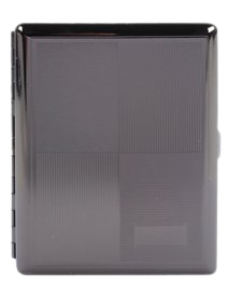 Tiles Engrave 100s Cigarette Case – Black