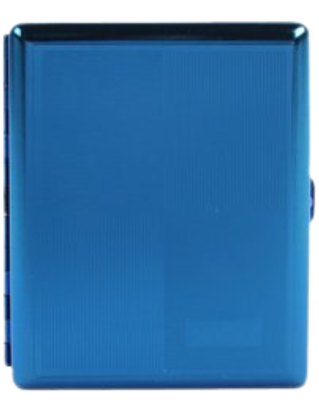 Tiles Engrave 100s Cigarette Case – Blue