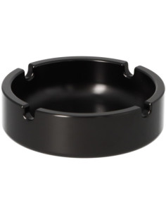 Milled aluminum ashtray – black