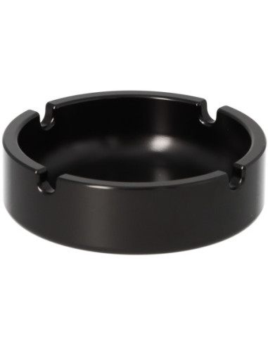 Milled aluminum ashtray – black