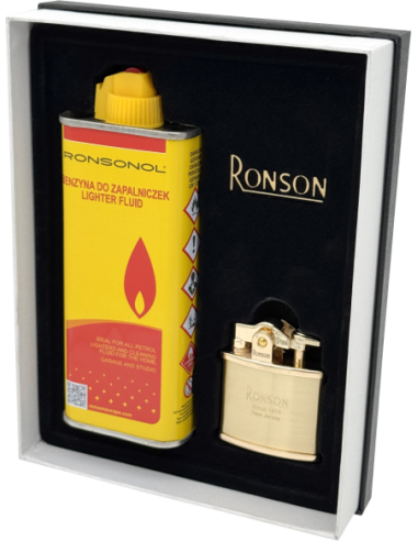 Ronson Nostalgia Gold Satin – gift set
