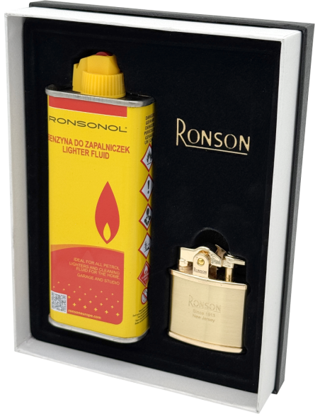Ronson Nostalgia Gold Satin – gift set