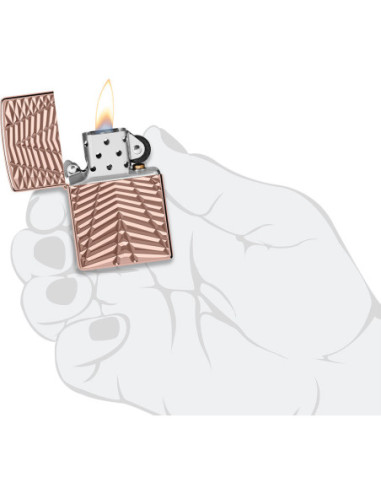 Zippo Armor Abstract Carving