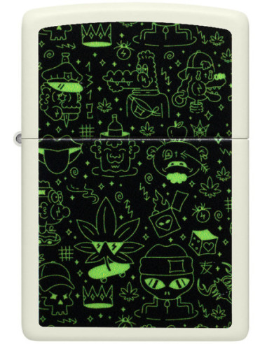 Zippo Cannabis Doodle