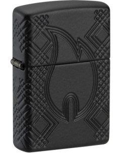 Zippo Armor Rivet Flame Design
