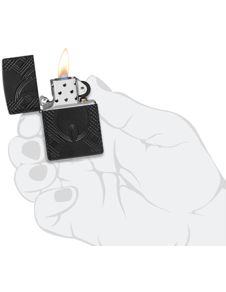 Zippo Armor Rivet Flame Design