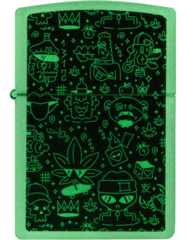 Zippo Cannabis Doodle