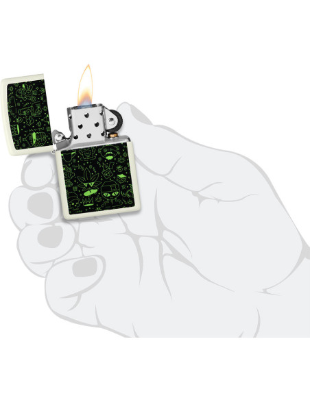 Zippo Cannabis Doodle