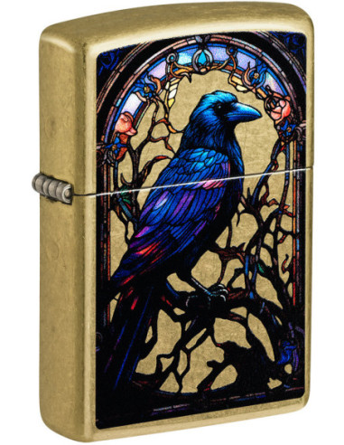 Zippo Stained Glass Raven