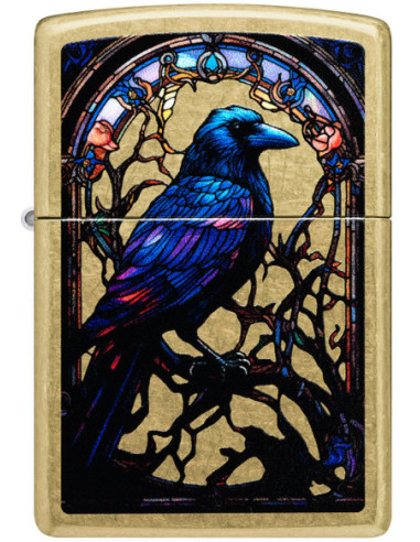 Zippo Stained Glass Raven