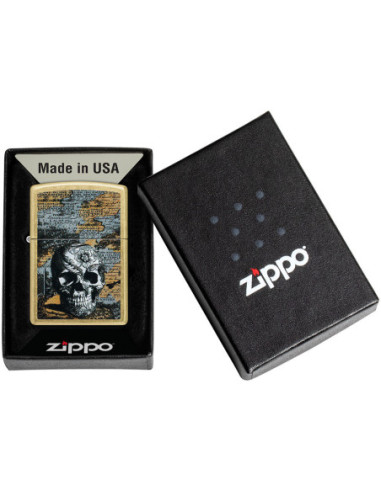Zippo Floral Skull