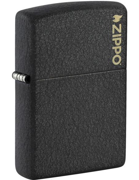 Zippo Black Crackle® Zippo Logo