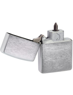 Zippo Brushed Chrome – vložka Bit Safe
