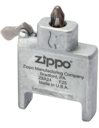 Zippo Brushed Chrome – vložka Bit Safe