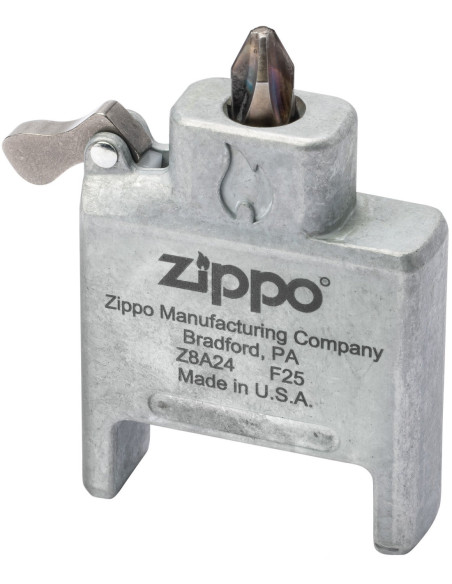 Zippo Brushed Chrome – vložka Bit Safe