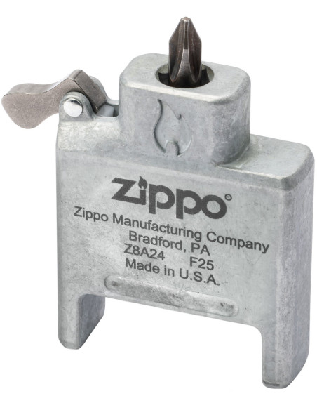 Zippo Brushed Chrome – vložka Bit Safe