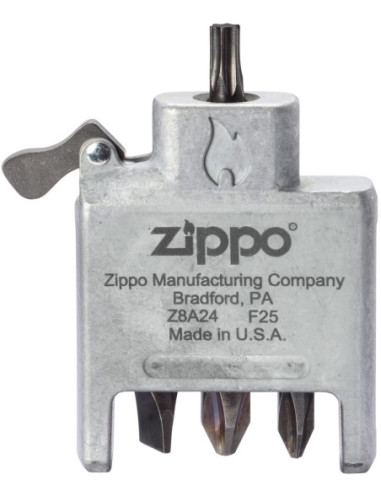 Zippo Brushed Chrome – vložka Bit Safe