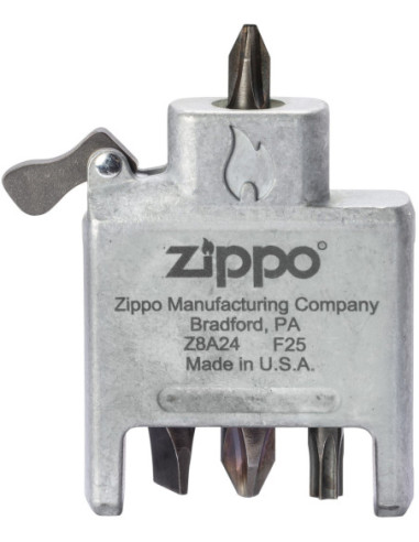 Zippo Brushed Chrome – vložka Bit Safe