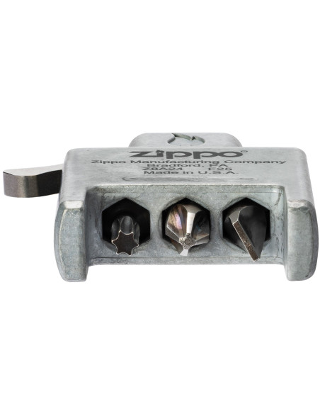Zippo Brushed Chrome – vložka Bit Safe